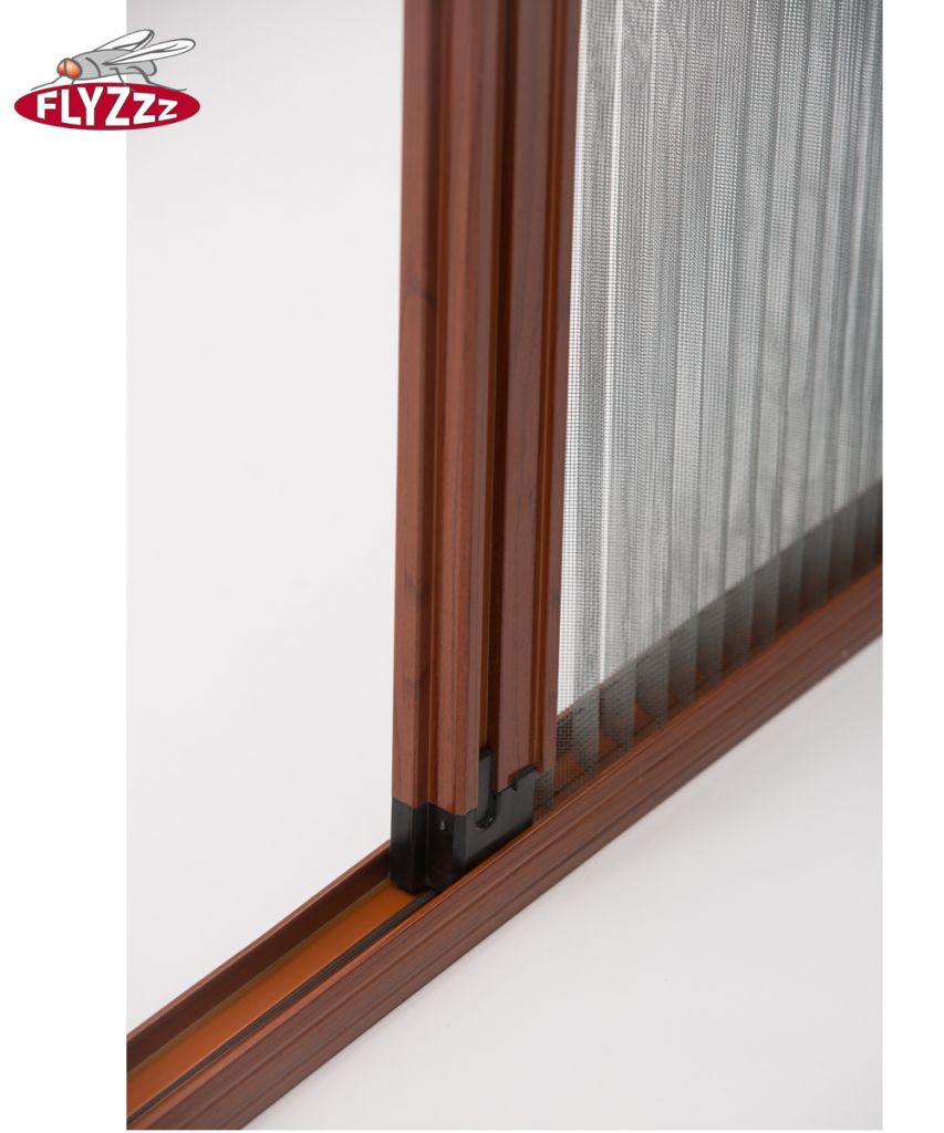 Factory Price Aluminium Plisse Waterproof Door With Mosquito Screen Net