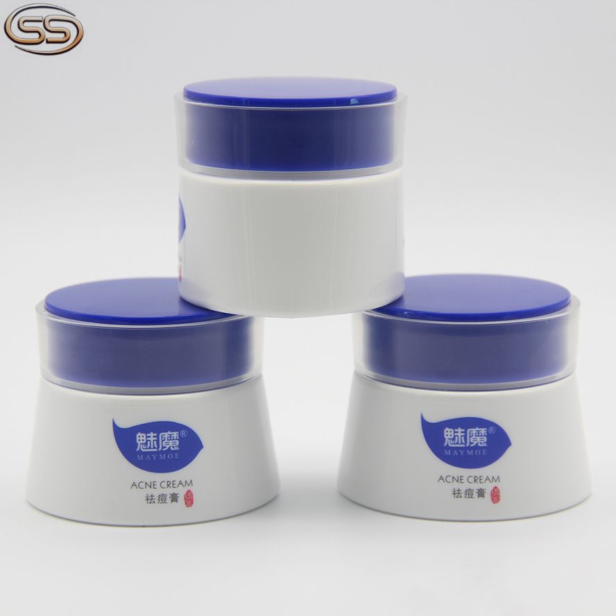 Customized plastic face cream jar for beauty