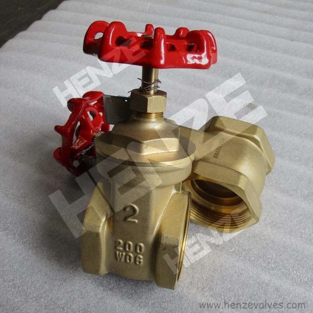 Thread NPT BSP Flanged RF FF Bronze Brass Gate Valve