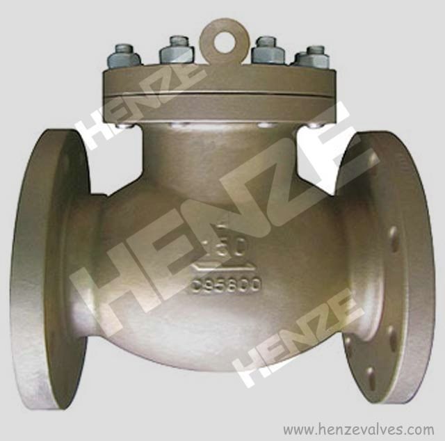 Thread NPT BSP Flanged RF FF Bronze Brass Lift T Type Swing Check Valve