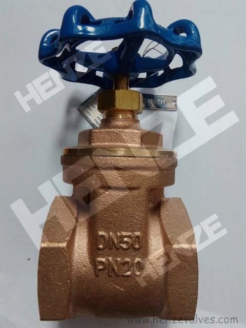 Thread NPT BSP Flanged RF FF Bronze Brass Gate Valve