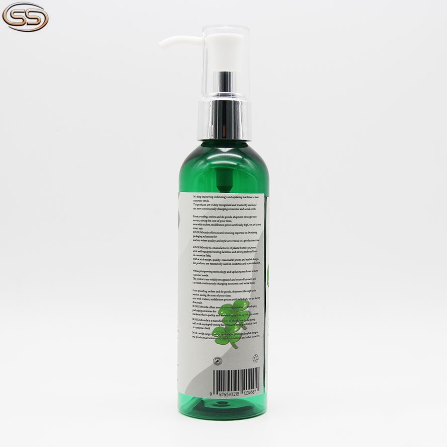 Gold Supplier different size body lotion PET plastic bottles and skin