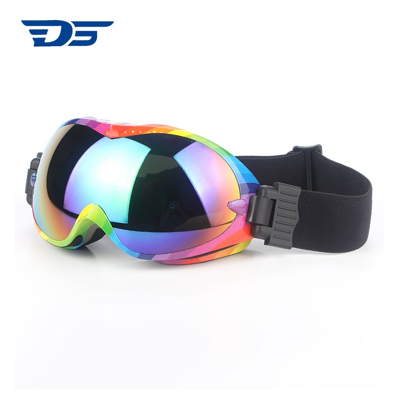 TPU antifog double-deck lens high quality UV Impact ski goggles