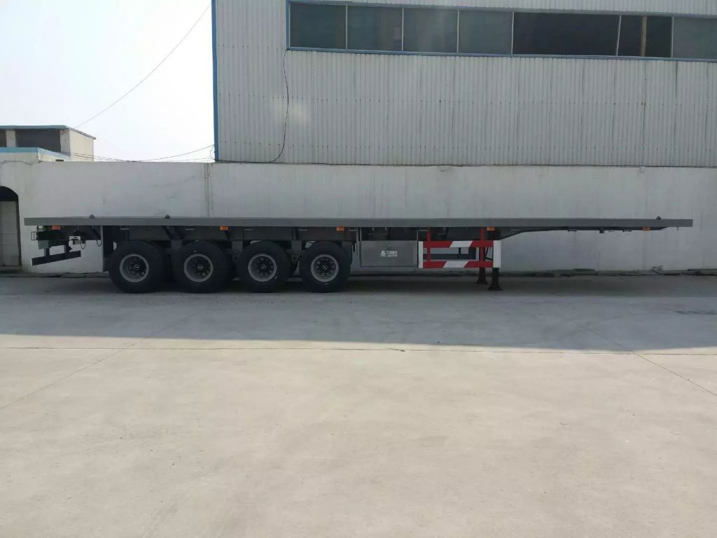 40-45Ft 4 Axle Flatbed Semi Trailer