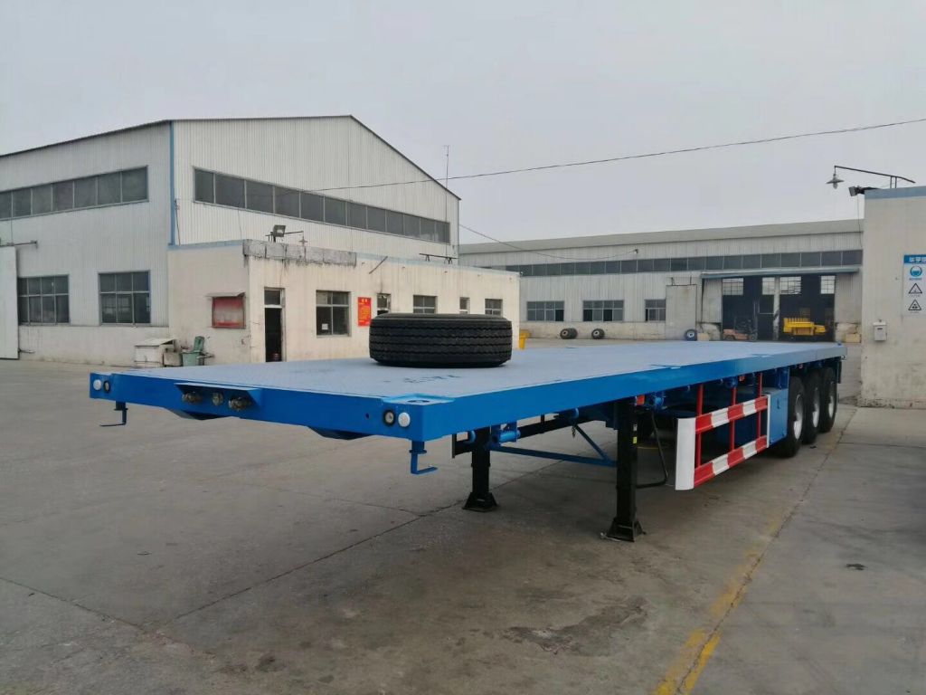 40Ft 3 Axle Container Transport Flatbed Trailer