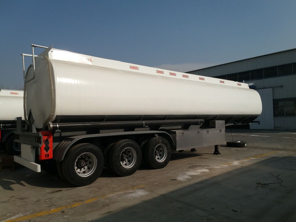 3 axle 6 compartment 42000liters oil fuel tank trailer