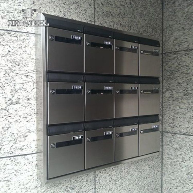 Outdoor stainless steel letter box German lockable pedestal mailbox