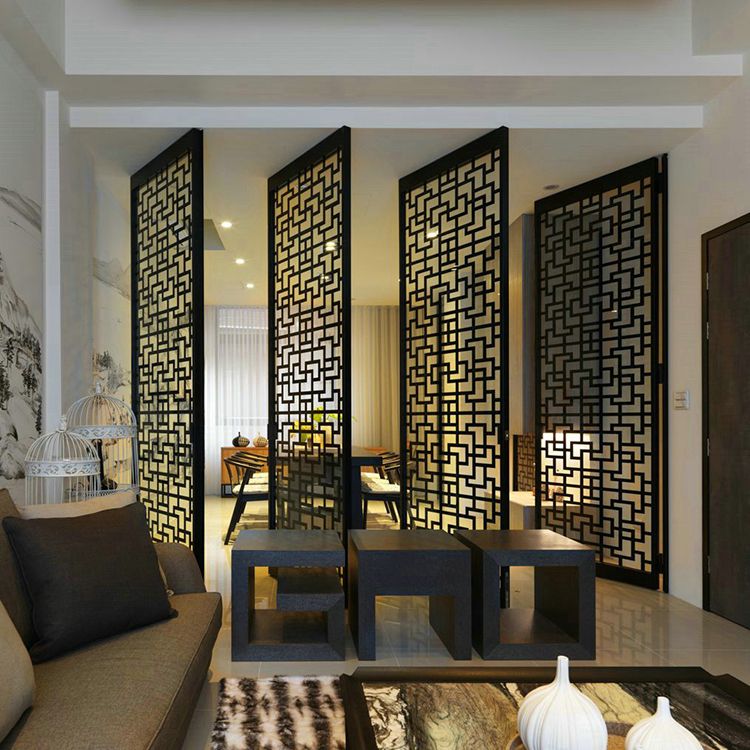 Custom Laser Cut Stainless Steel Partition for Room Divider