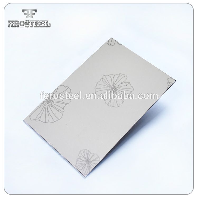 Competitive Price Color PVC Laminating Stainless Steel Sheet for Wall Decorative