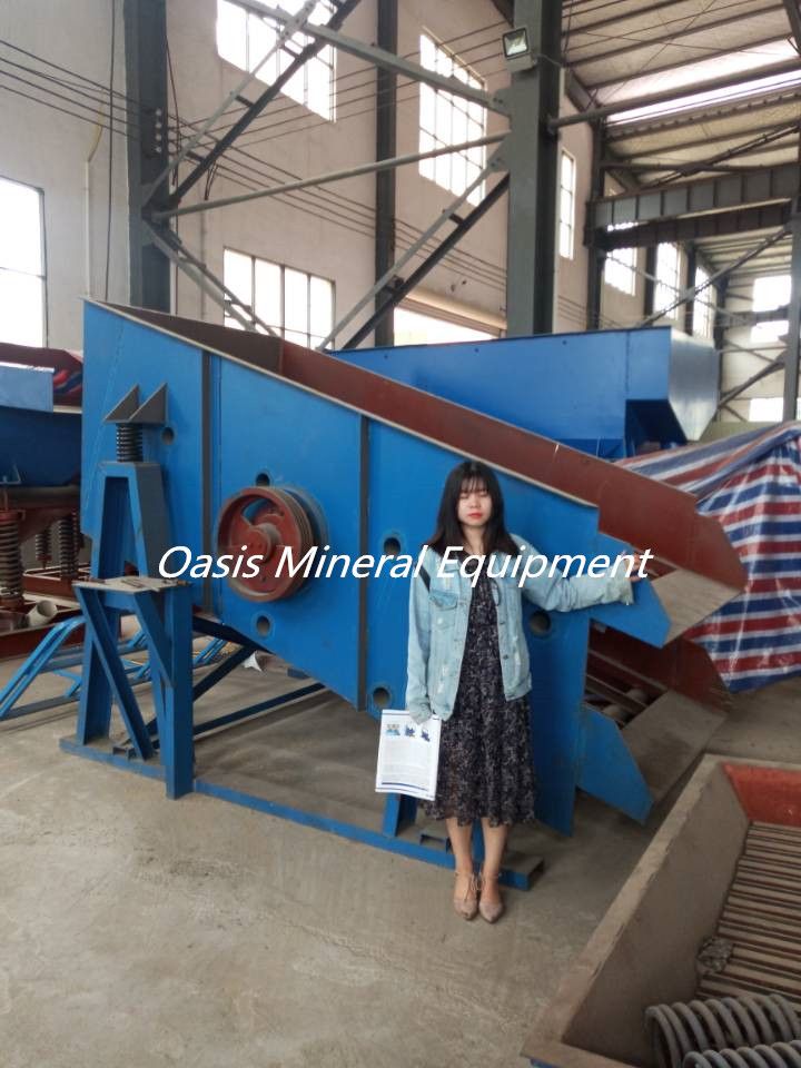 High Efficiency linear stainless steel vibrating screen for mining with good sale