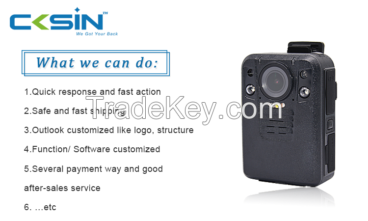 CKSIN 1296P 4G police body camera recorder wireless security camera for surveillance security