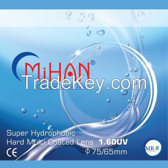 1.60 MR-8 Best selling HC-HMC-SHMC coating corrective lenses