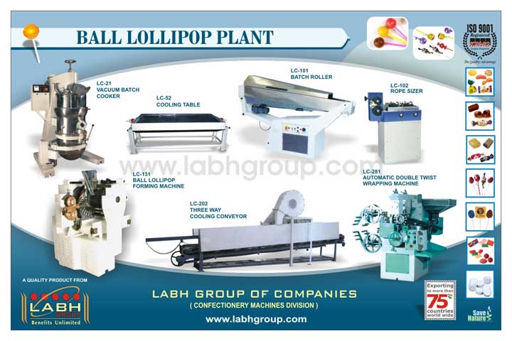 ball lollipop manufacturing plant