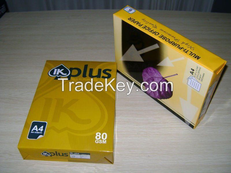 White A4 Copy Paper 80gsm Thailand a4 size paper mills