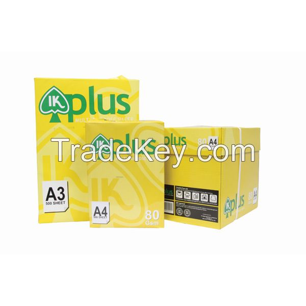 White A4 Copy Paper 80gsm Thailand a4 size paper mills