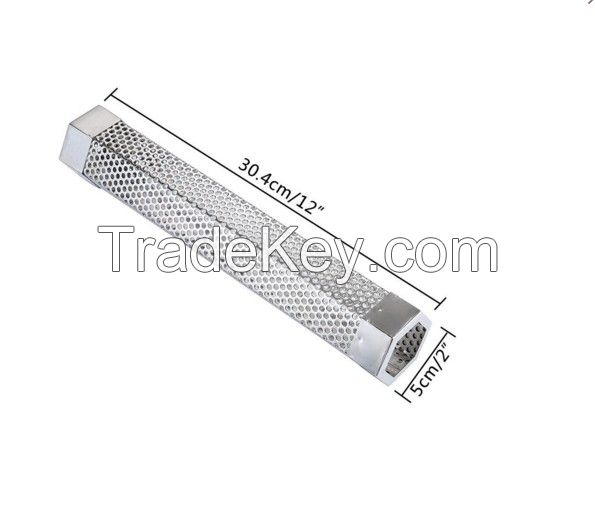 Durable Pellet Smoker Tube Perforated 304 Stainless Steel Bbq Smoker Filter
