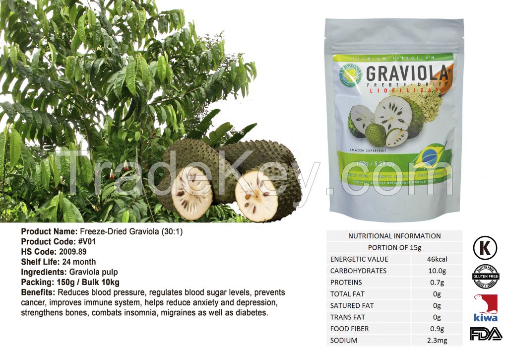 GRAVIOLA FREEZE-DRIED POWDER