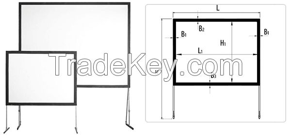 XRSCREEN Fast fold projector screen