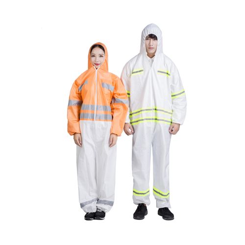 Breathable Waterproof PP SMS Microporous Nonwoven Safety Coverall