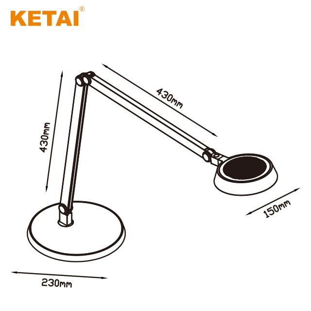 10w Green Aluminium Touch Sensor Table Lamp Dimmable Energy-saving Electronic Reading Lamp