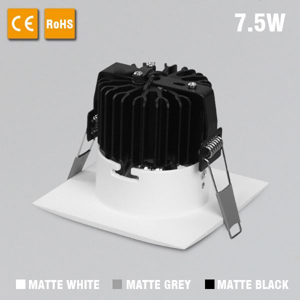 10w Ip44  Energy Saving Led Square Recessed Downlight