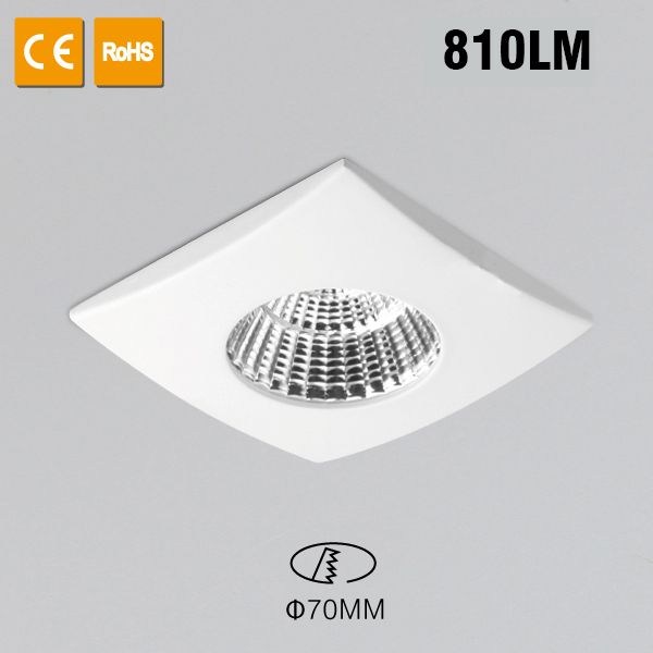 10W Energy Saving Led Square Recessed Downlight