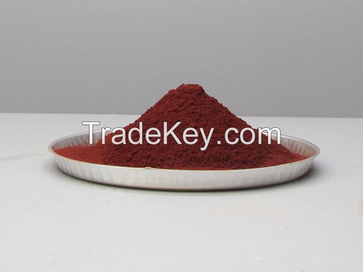 Transparent iron oxide pigment Red