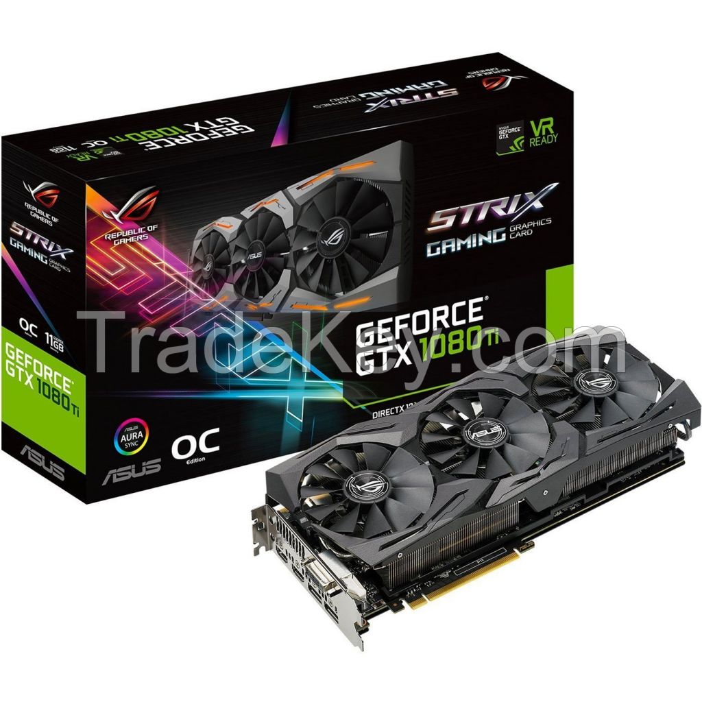 ASUS ROG STRIX GeForce GTX 1080 Ti 11GB VR Ready 5K HD Gaming Graphics Card