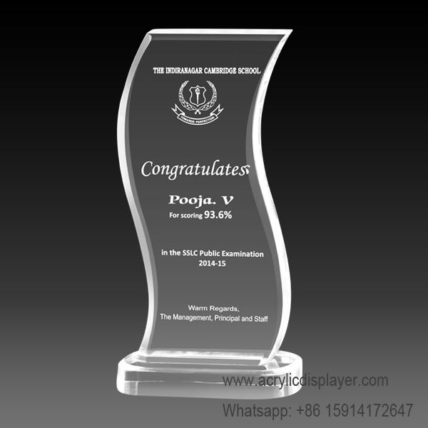 Blank Acrylic Awards Display Stand