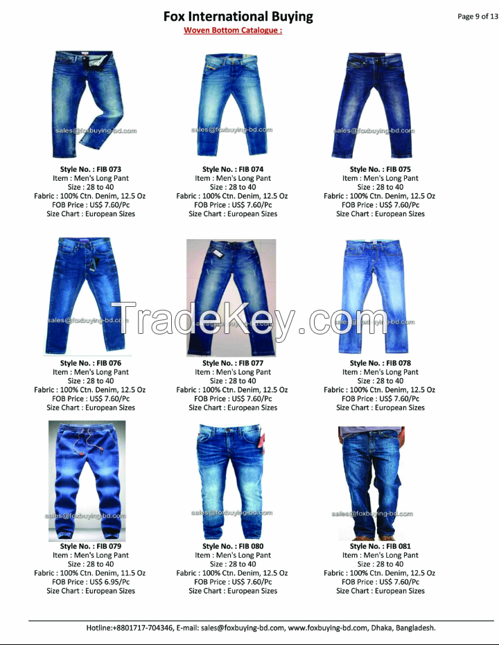 Woven Bottoms Catalogue with Price.