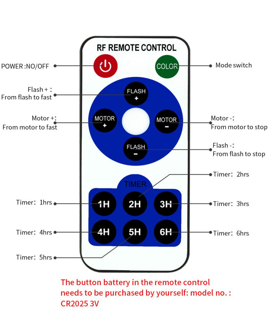 LED module remote control waterproof snow projection lamp