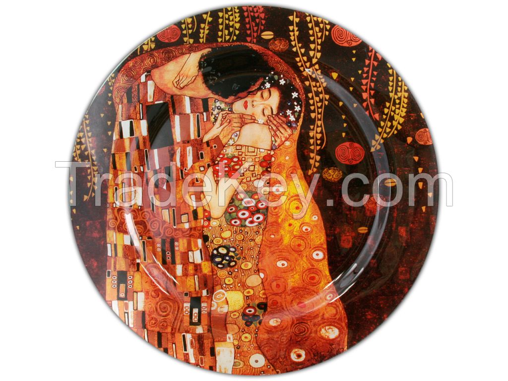 Decorative Plate, Bowl - G. Klimt- The Kiss 35+D72