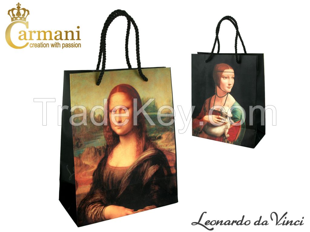 Bag- L. Da Vinci - Mona Lisa + Lady With An Ermine 25X20X10