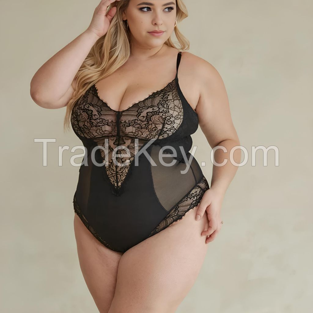 Smoothing Lace Shapewear Bodysuit - Factory Outlet