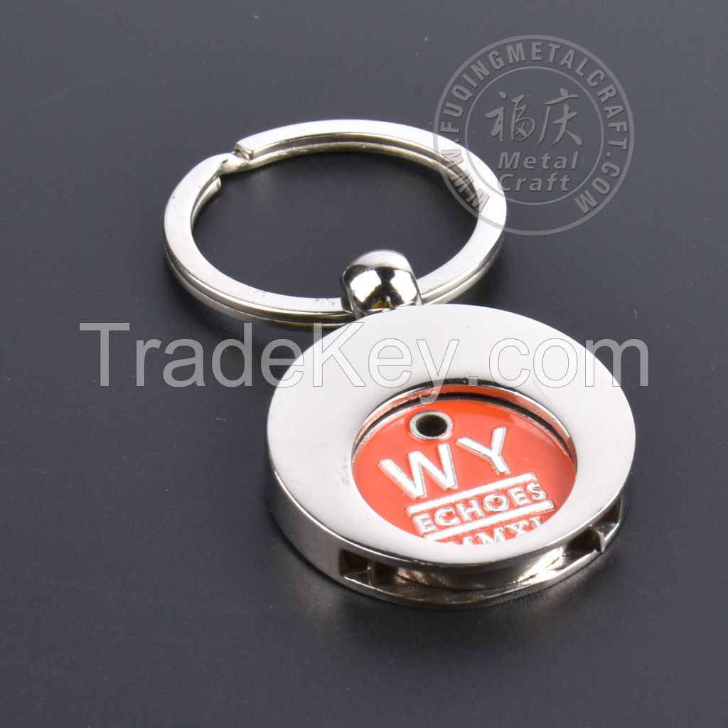 Supermarket Trolley Coin Keychain Shopping Car Coin Token Promotion Gifts