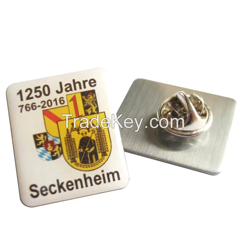 Customized Metal Printing Epoxy Lapel Pin for Promotional Gift