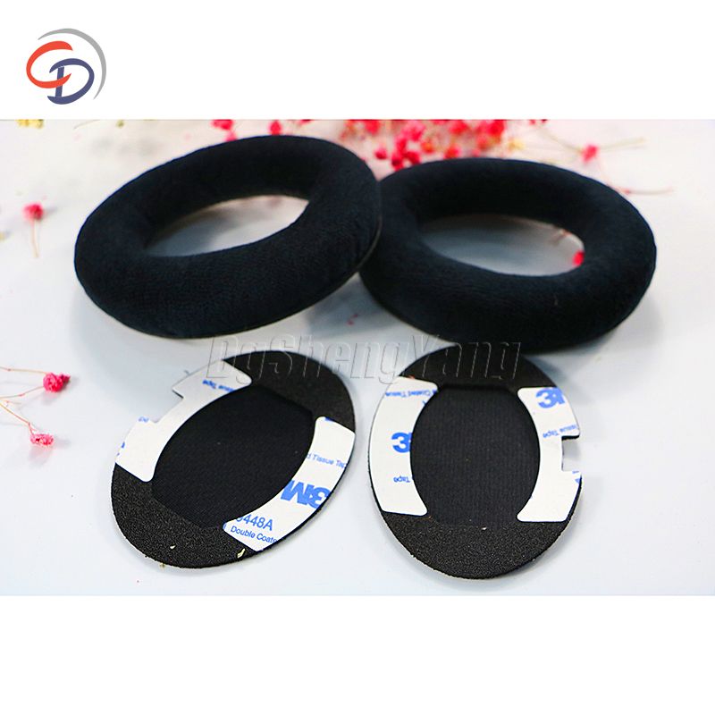 Custom wholesale leather Replacement headphone pad cushions for QC15 black