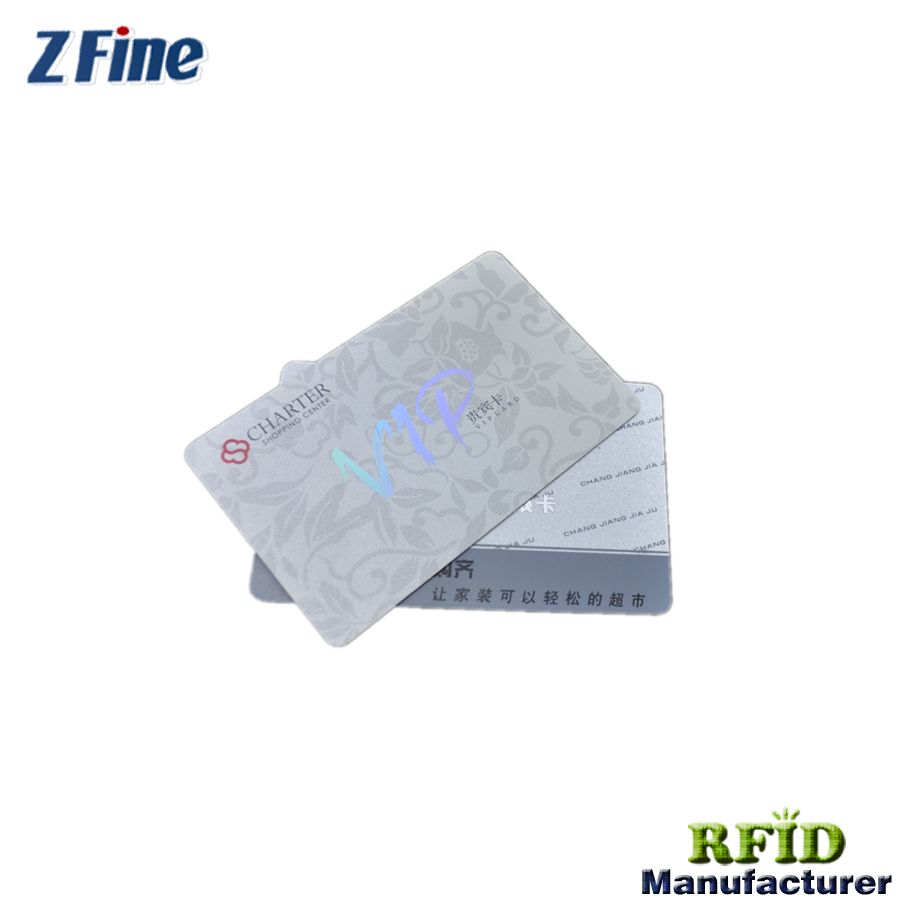Uncontact smart card with all types of chips with Silver background