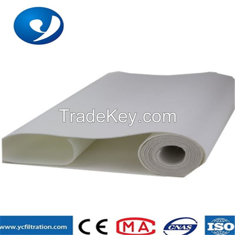 Yuanchen manufacturer high temperature 130 to 150 degree resisitane polyester filter felt