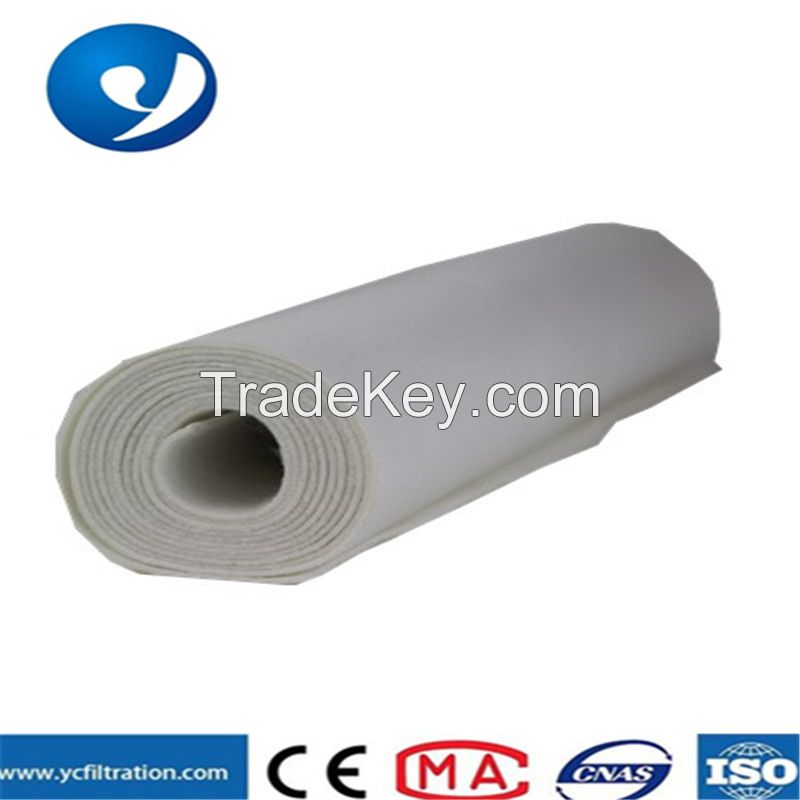 Yuanchen manufacturer high temperature 130 to 150 degree resisitane polyester filter felt