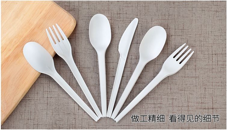 Biodegradable Utensil/PLA Cutlery/Starch Cutlery/Fork/Spoon/ Disposable Cutlery