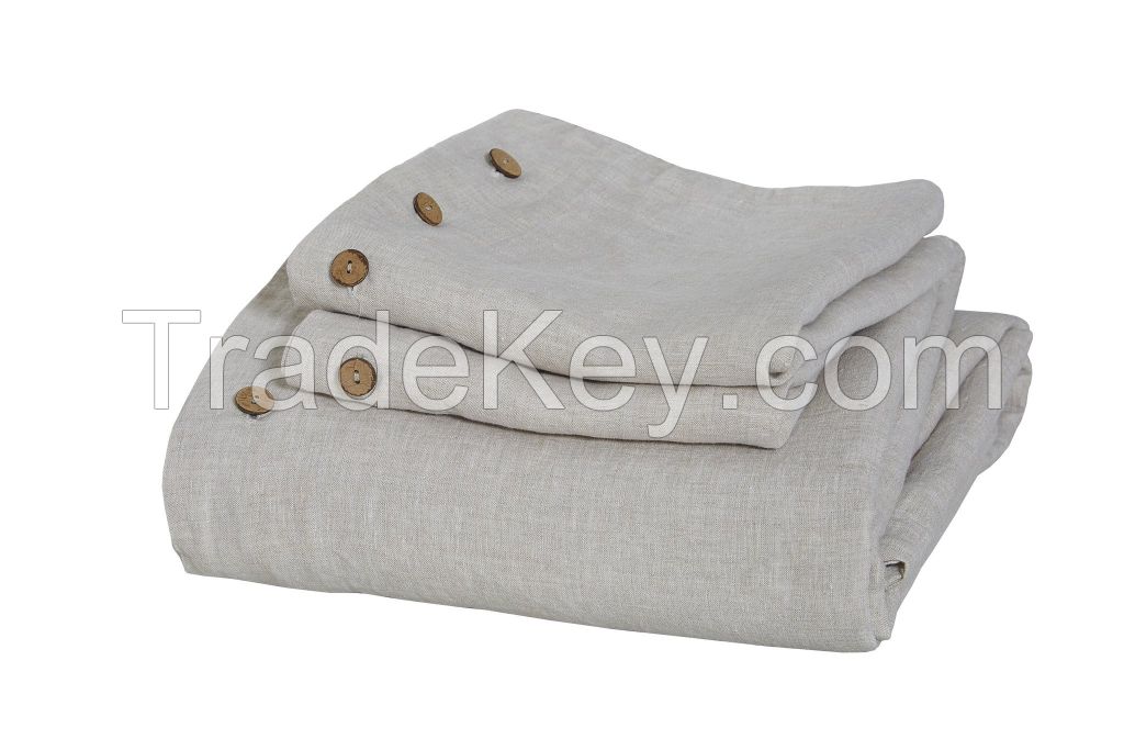 100% pure French flax linen bed set sheet set duvet cover pillowcase
