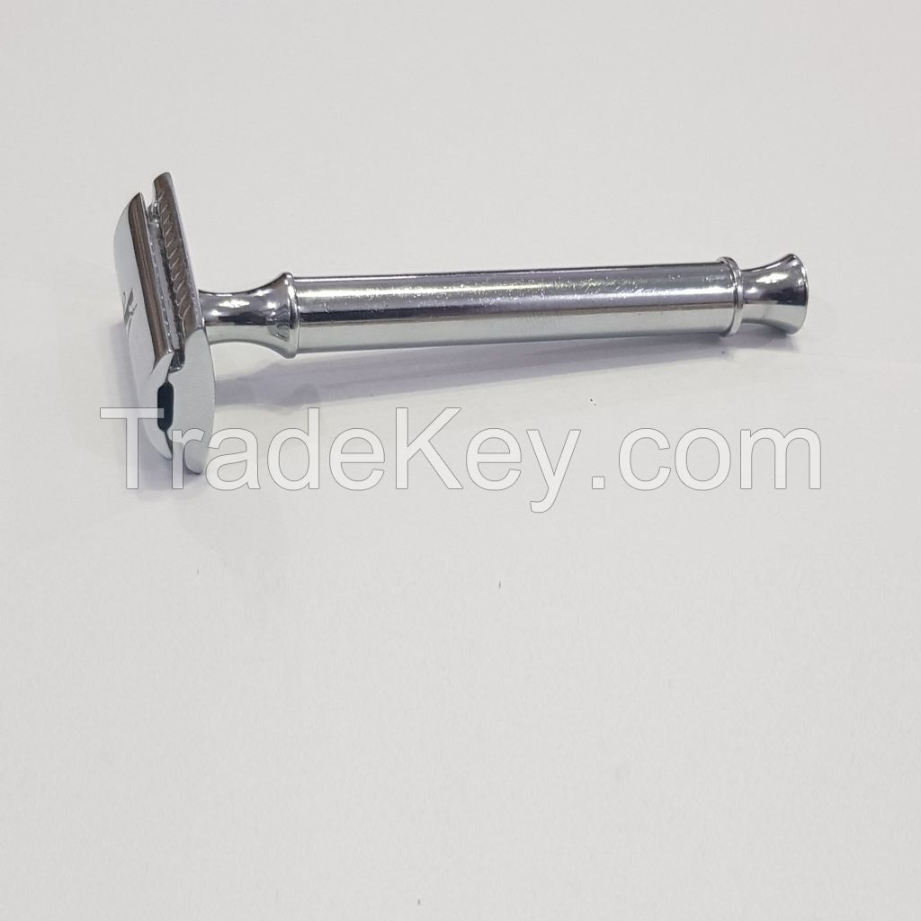 Sword Edge Heavy Duty Double Edge Safety Razor 105 Grams Pewter Head