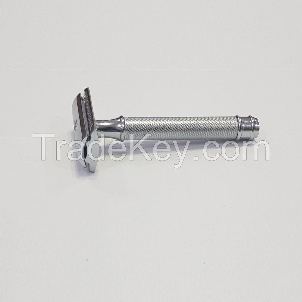 Sword Edge Heavy Duty Double Edge Safety Razor 80 Grams Pewter Head