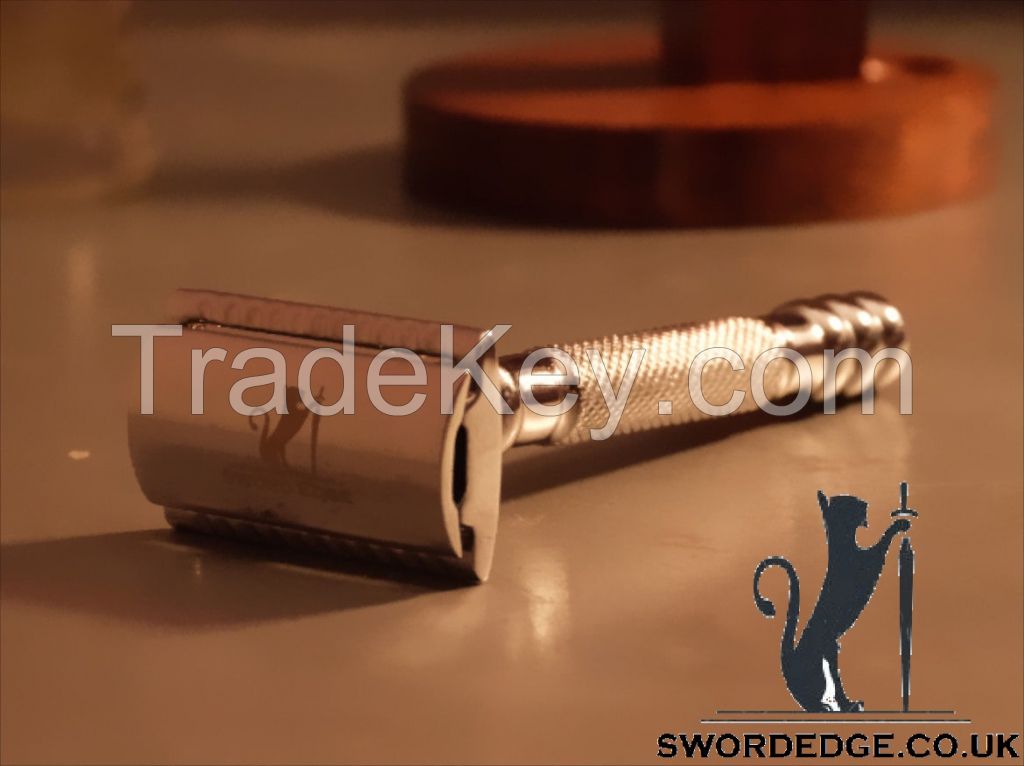 Sword Edge heavy duty Double Edge safety razor 110 grams Pewter head