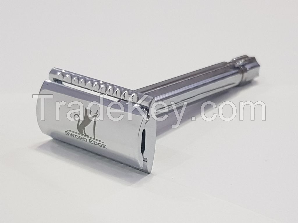 Sword Edge heavy duty Double Edge safety razor 105 grams Pewter head