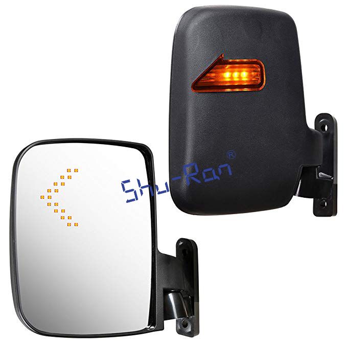 Shu-Ran Golf Cart LED Side Mirrors for EZ-GO, YMH and Club Car
