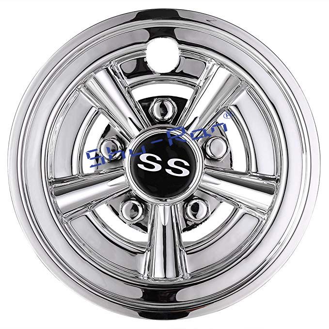 Universal 8" Golf Cart Hub Cap Wheel Cover