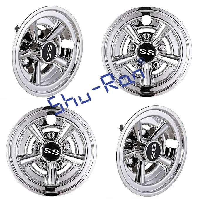 Universal 8" Golf Cart Hub Cap Wheel Cover