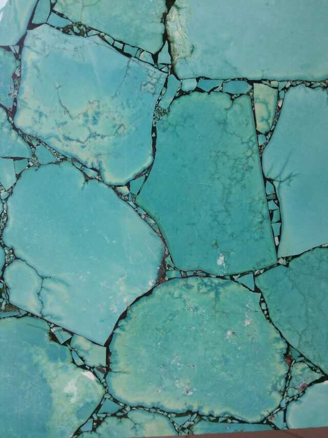 Turquoise stone slab